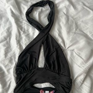Urban Outfitters Cross Halter Top